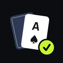 Blackjack and card coach icon